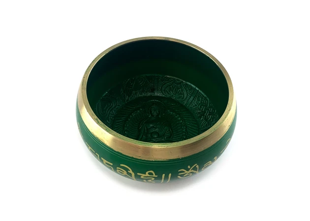 Фото 1 - Bowl singing bronze Buddha green (d-13.8 cm h-6.5 cm)