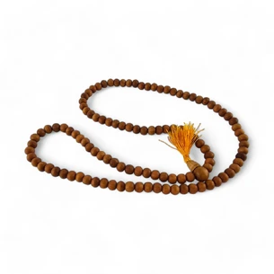 Brown wooden beads (108 beads)