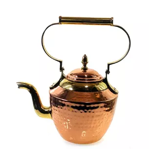 Copper teapot (2 liters) (30x25x15 cm)
