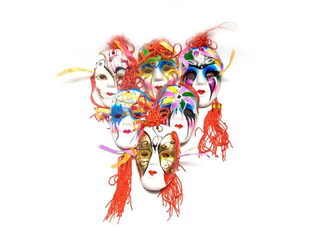 Фото 1 - Ceramic mask with a brush (9 cm) (3)