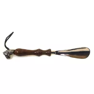 Shoe spoon Horse chromed bronze (30x4x3 cm)