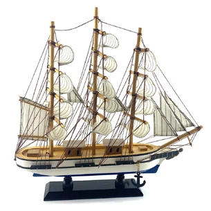 Model of a sailboat on a stand (400x330x60 mm)B