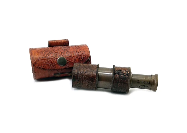 Фото 1 - Spyglass in a leather case (11x3.3x3.3 cm)