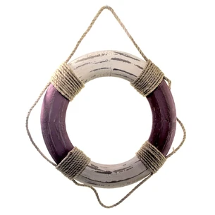 Lifebuoy wooden burgundy (d-24.5 cm h-2.5 cm)