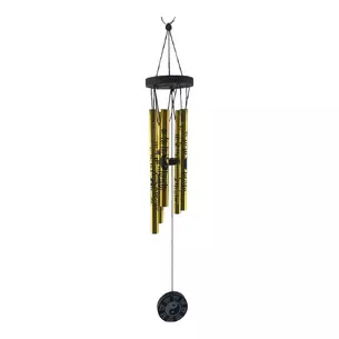 Yin-yang wind music gold (5 tubes) (39x6x4 cm)