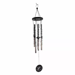 Yin-Yang wind music silver (60x10x7 cm)