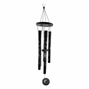 Music of the wind Yin-Yang black (60x13x7 cm)
