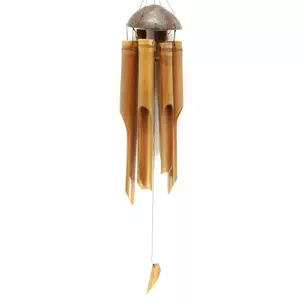 Wind music from bamboo and coconut (92x13.5x13.5 cm)