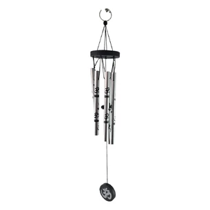 Wind music silver OM (5 tubes) (42x6x6 cm)
