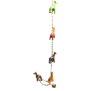 Pendant with a bell Horses fabric (115 cm)