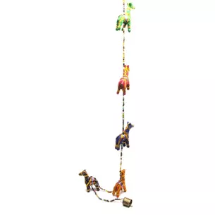Pendant with a bell Horses fabric (115 cm)