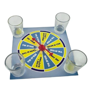 Roulette with glasses (15x15x4 cm)