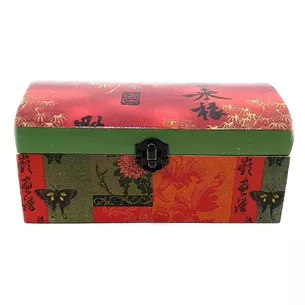 Chinese motif box (21x10, 5x9 cm) solid wood