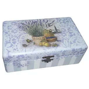 Скринька Лаванда з лимонами, масив дерева (20,5*12,5*8 см)