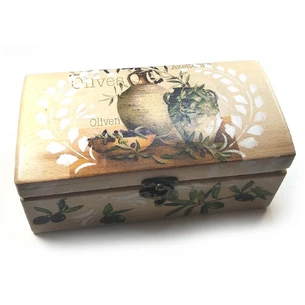 Box of olives solid wood (21x10, 5x9 cm)