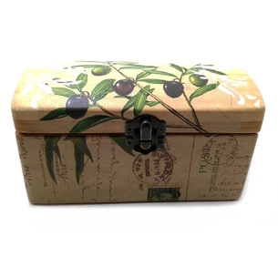 Olive box (16x8x8 cm) solid wood