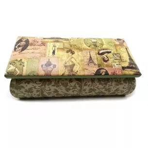 Скринька Париж (9х16х7, 5 см) масив дерева