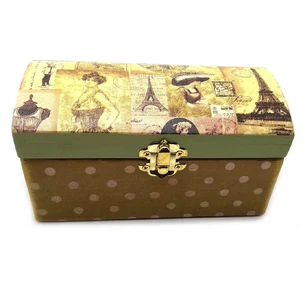 Retro box (16x8x8 cm) solid wood