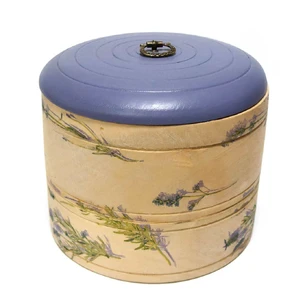 Lavender cask box (15x12 cm) solid wood