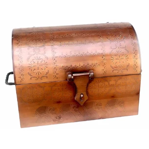 Chest made of solid wood Elephant brown (60x40x45 cm) A