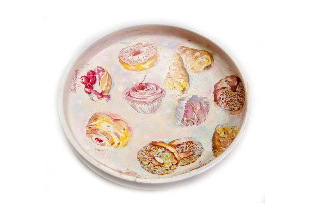 Фото 1 - Цукерниця масив дерева Тістечко (d-20 см)
