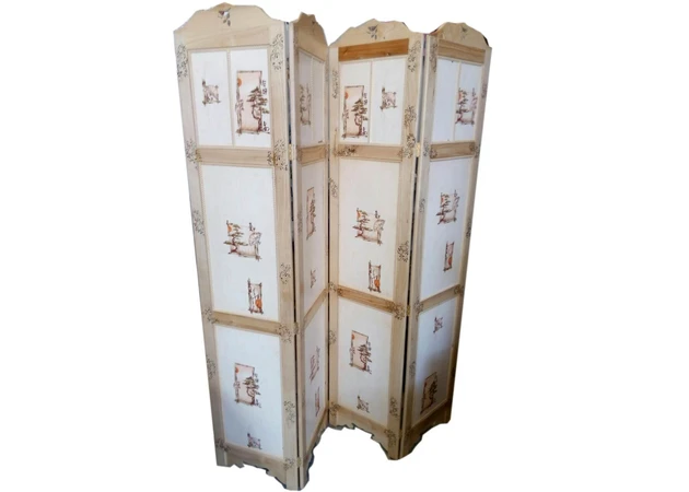 Фото 1 - Screen (185*41)*4 sashes, Chinese ornament, ash
