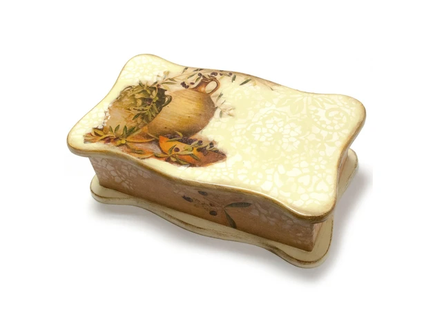 Фото 1 - Box with figured lid Olives (26.5x15.5x9.5) alder, linden