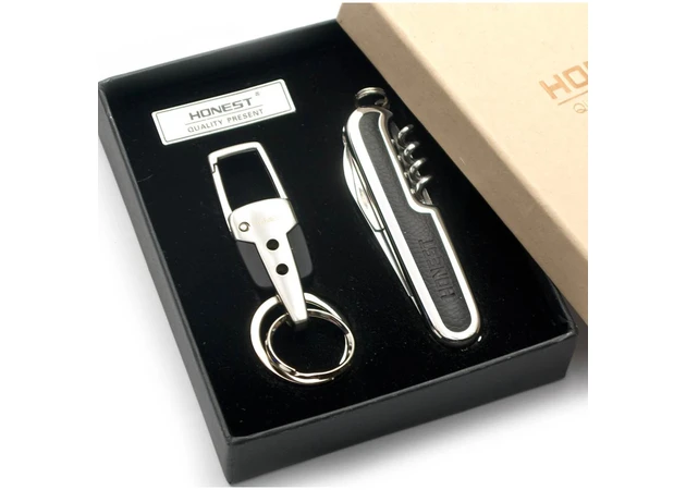 Фото 1 - Gift set (Knife with keychain) (14x12x3.5 cm)