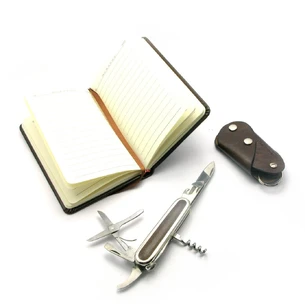 Подарочный набор (Нож, записная книжка, ключница) (24х17х4 см)