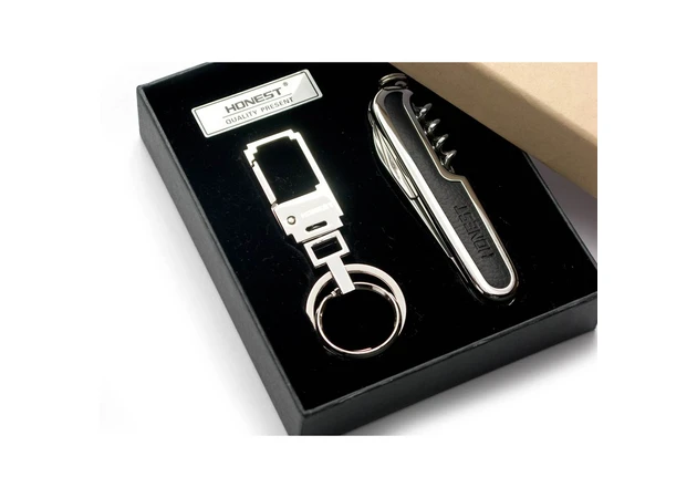 Фото 1 - Gift set (Knife with keychain) (14x12x3.5 cm).
