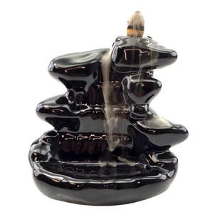 Incense stand Back Flow River rocks (11x11.5x7.5 cm)