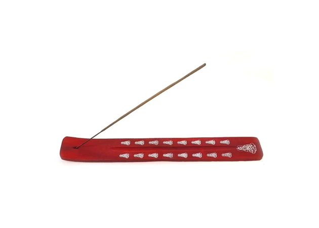 Фото 1 - Buddha aroma stand wooden red (26x4x1 cm)