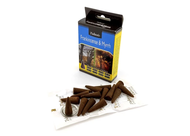 Фото 1 - Frankincense & Myrrh Incense Cones (Tulasi) Cones