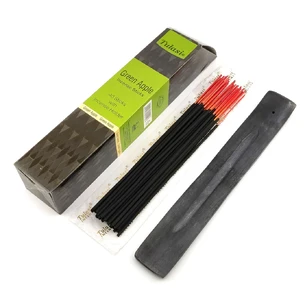 Green Apple 40 Stiks with Incense Holder (Tulasi)