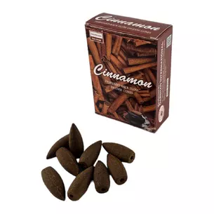 Cinnamon BackFlow Cones (Cinnamon)(Darshan) cones with reverse flow