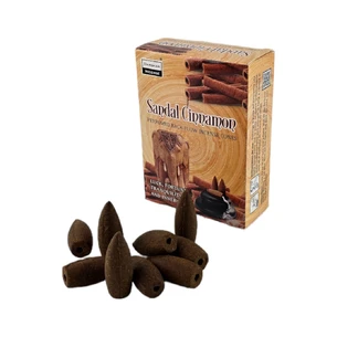 Cinnamon Sandalo BackFlow Cones (Cinnamon and Sandal) (Darshan) cones with reverse flow