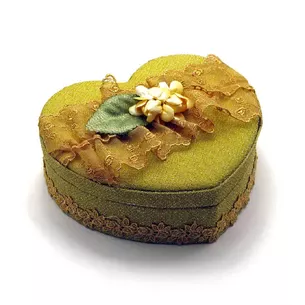Шкатулка для бижутерии Сердечко (21х19,5х8 см)