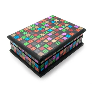 Box for decorated mosaic (18x13x5.5 cm) 24318