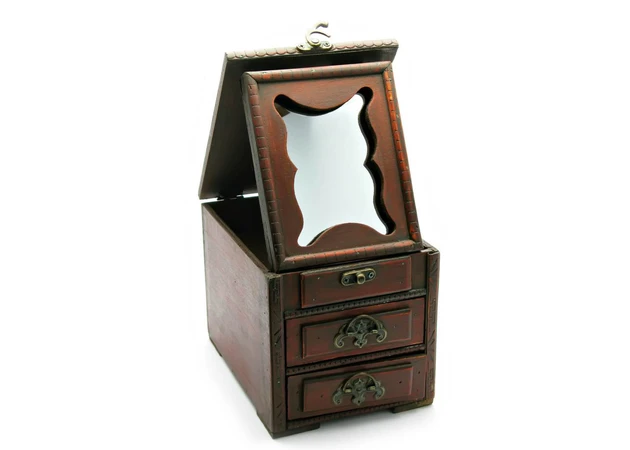 Фото 1 - Casket with a mirror (19x14x14 cm)