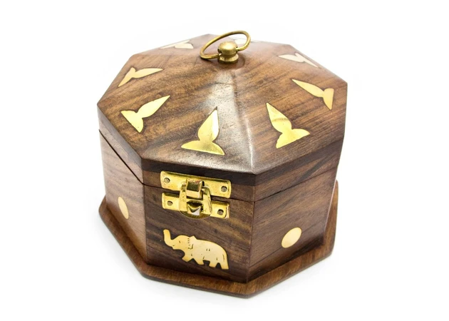 Фото 1 - Rosewood casket (8 faces) (14x14x9 cm) (6x6)