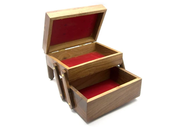 Фото 1 - Sliding rosewood casket (18x12x12.5 cm) (7x5)