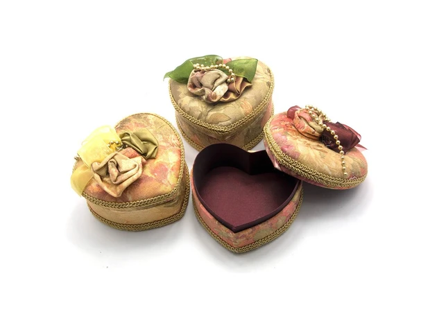 Фото 1 - Fabric casket Heart (11x10x7 cm)