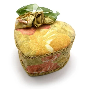 Box fabric Heart (14x13x10.5 cm)