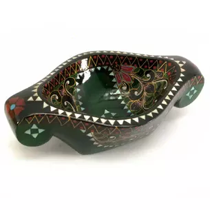 Bratyna Ladya made of solid wood inlaid with mother-of-pearl (19.5x11x4.5 cm)