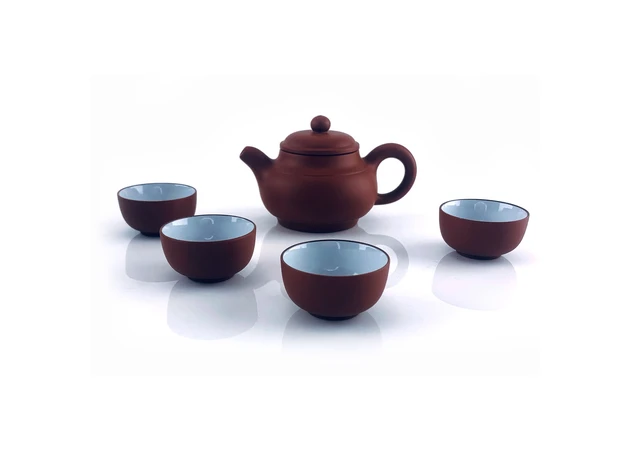 Фото 1 - Clay brown service (17x18x9.5 cm)
