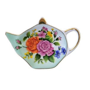 Stand for tea bags (11.5 cm) (TBP1324) Flowers