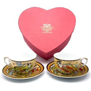 Porcelain service (2JBS29-4) 2 cups + 2 saucers Girls (210 ml) (h-6 cm, d-10 cm, d saucer-15 cm)