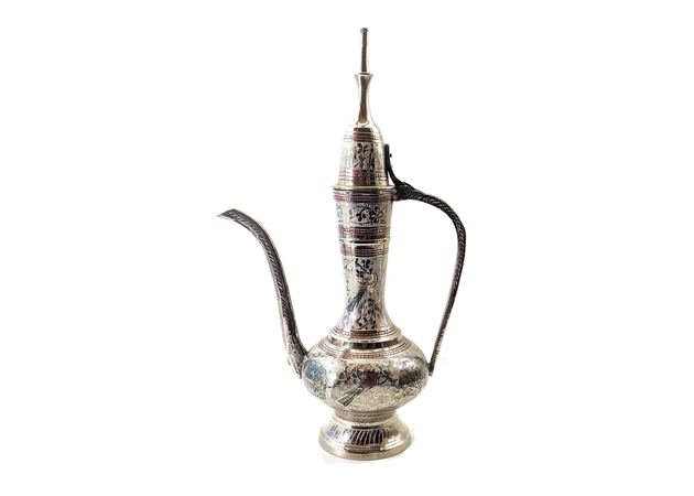 Фото 1 - Bronze jug with a pattern (25x16.5x7.5 cm) (Aftaba Clr 10)