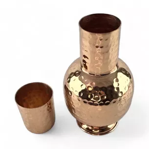 Графін зі склянкою із міді (19,5х 10.3х 7.4 см)