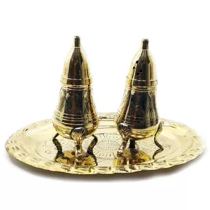 Солонка, перечниця бронза (н-р 2 шт) (h-9.5 см)